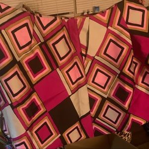 Lane Bryant Knee length A line skirt with pockets zipper& hook&eye closure